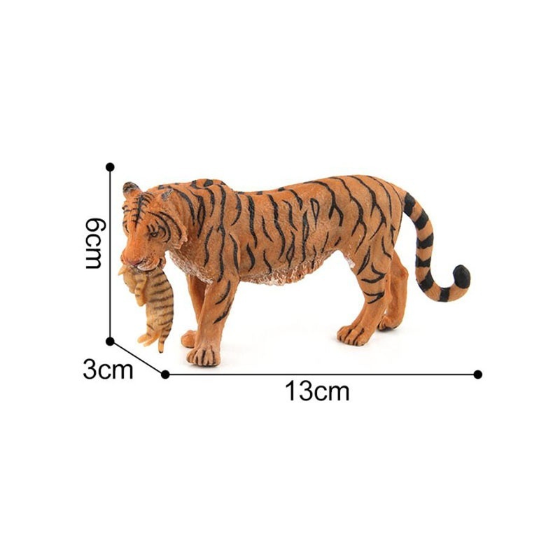 Tiger Animal Model Toy Figurine Model Ornament Toys for Kids Constructor Model Educational Toys
