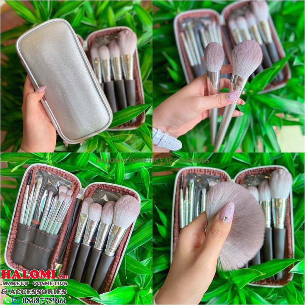 Bộ cọ trang điểm cá nhân Kun 14 cây lông thú siêu mềm mịn bám phấn chuyên dụng cho makeup