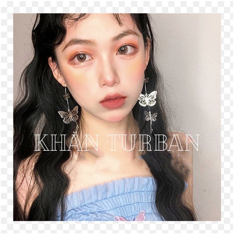 Khuyên tai dáng dài phong cách unisex - Khăn turban