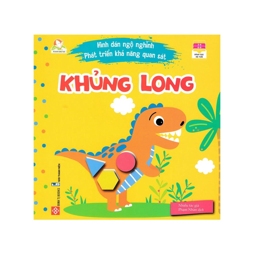 Sách - Hình Dán Ngộ Nghĩnh Phát Triển Khả Năng Quan Sát - Khủng Long - DTI