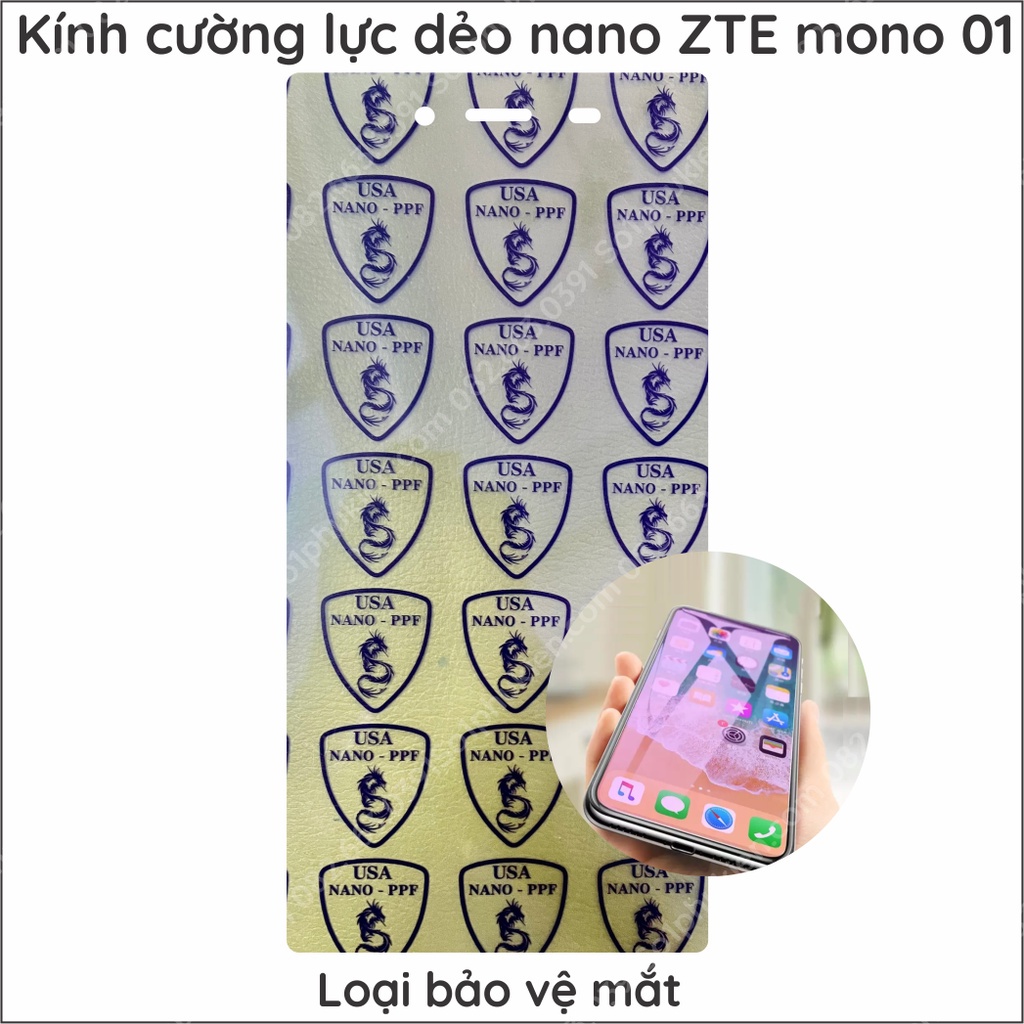 Dán cường lực ZTE Mono 01 dẻo nano bảo vệ màn hình
