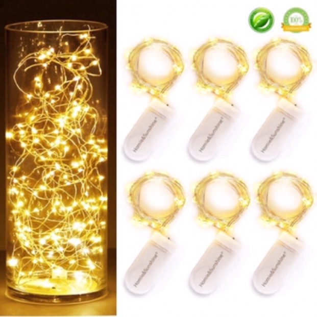ĐÈN LED 3M/30 BÓNG TRANG TRÍ GIÁNG SINH, TẾT, NHÀ CỬA  (chạy pin)