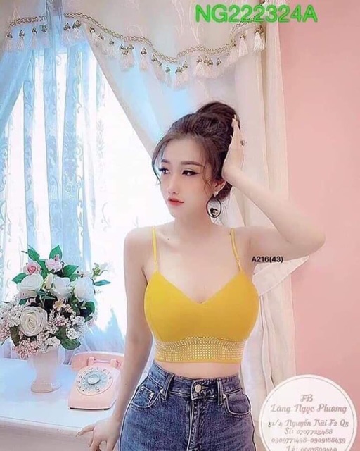 Siêu phẩm đính đá hai dây (hình chụp thật ở nền) | BigBuy360 - bigbuy360.vn