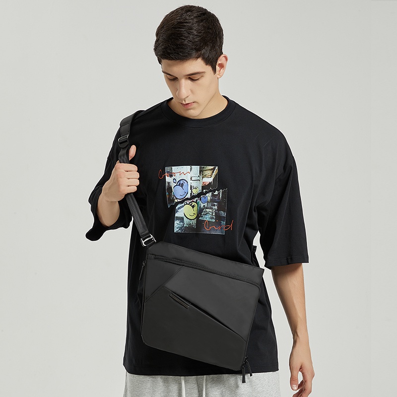 Túi đeo vai OZUKO đựng laptop 15.6 inch sức chứa lớn thời trang tiện dụng dành cho nam
