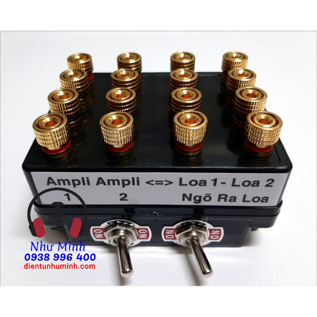 BỘ CHUYỂN CẦU LOA / 2 Ampli ra 2 loa