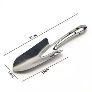 Bộ dụng cụ làm vườn xẻng / cào mini, găng tay tiện lợi dễ sử dụng (chất liệu inox/ cán gỗ/ thép sơn tĩnh điện)