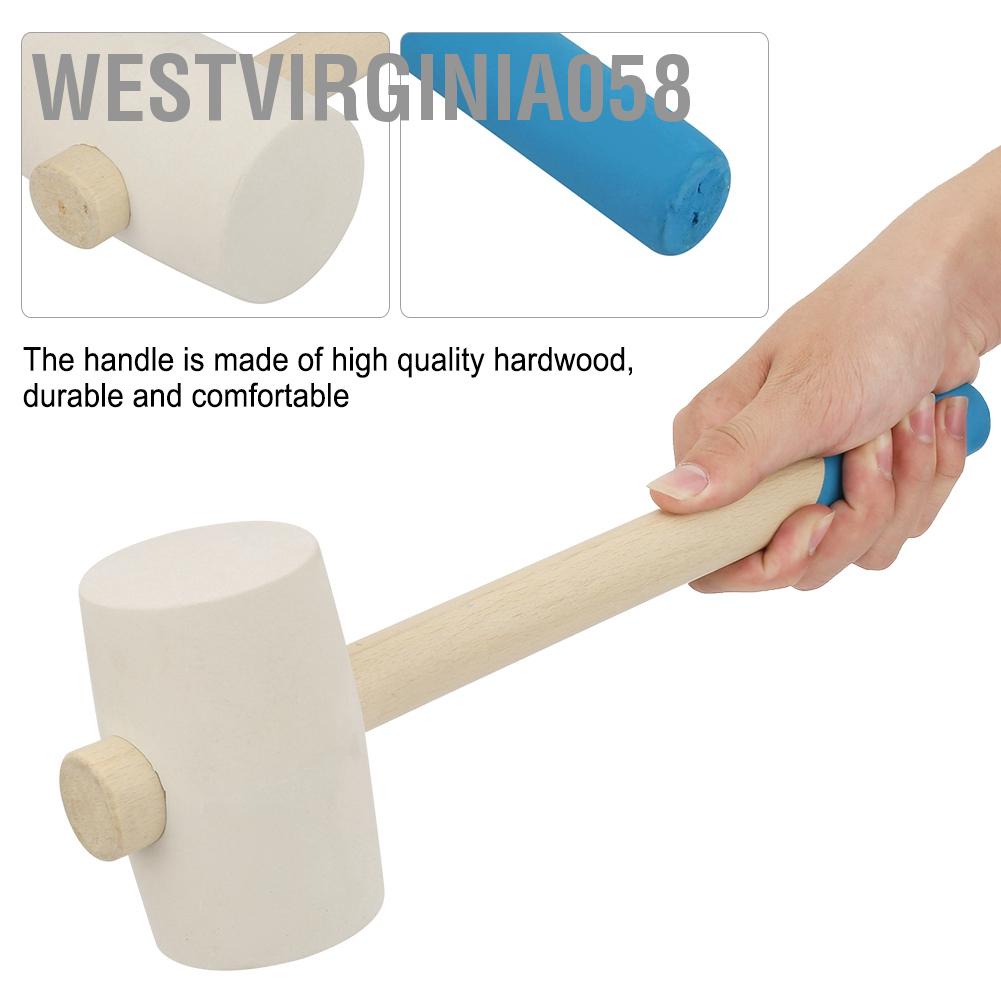 Hàng Hot Dụng cụ búa cao su bằng tay có tay cầm bằng gỗ cho các công trình lắp đặt Hàng giao ngayWestvirginia058