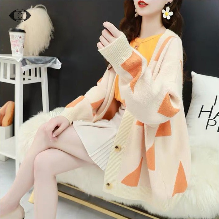 Áo cardigan dệt kim dài tay thời trang xinh xắn cho nữ | BigBuy360 - bigbuy360.vn