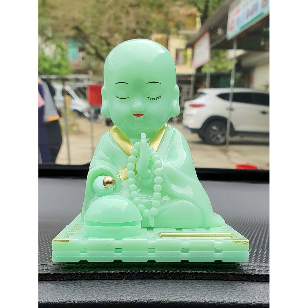 TƯỢNG PHẬT LẮC ĐẦU TỤNG KINH GÕ MÕ🙏NAM MÔ A DI ĐÀ🙏 (chạy năng lượng mặt trời )