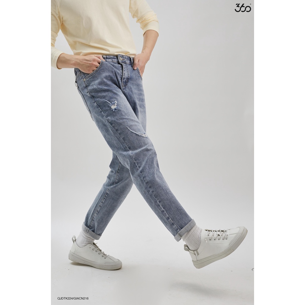 Quần jeans xanh basic thương hiệu 360 Boutique chất liệu cao cấp | BigBuy360 - bigbuy360.vn