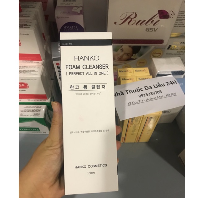 Sữa rửa mặt Hanko foam cleanser CHÍNH HÃNG