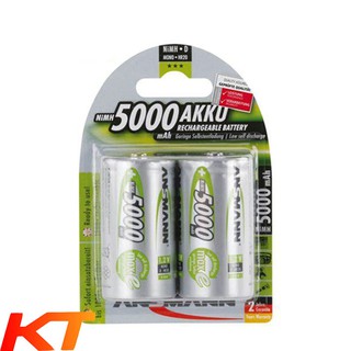 PIN ĐẠI ANSMANN SẠC 1.2V 5000MAH VỈ 2 VIÊN.