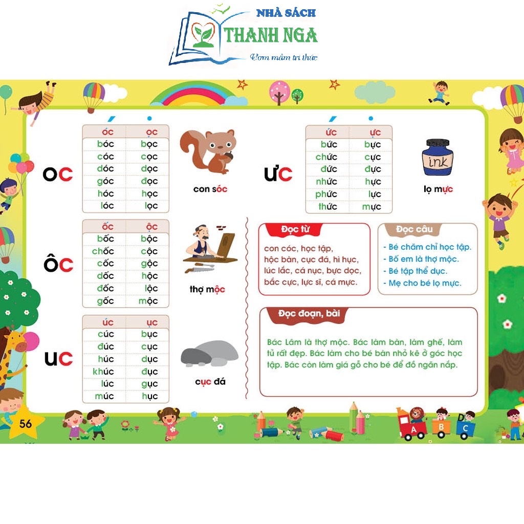 Sách - Tập đánh vần Tiếng Việt theo sơ đồ tư duy bé từ 4-6 tuổi phiên bản âm thanh 4.0