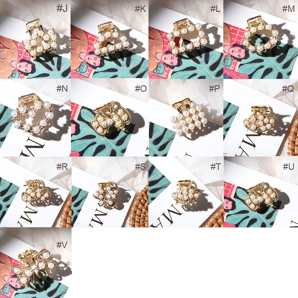 Kẹp tóc càng cua đính ngọc trai xinh xắn cho phái đẹp