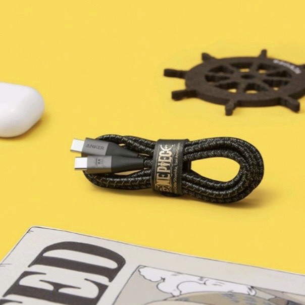 Cáp sạc Anker One Piece Luffy Powerline +II Type C to C 60W 3A dài 1.2 Mét - A9540 Sạc nhanh Samsung Laptop Macbook