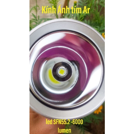 Đèn pin mod led siêu sáng SFN55.2 công suất 60w quang thông 6000 lumen chiếu xa 880m