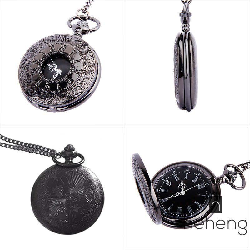 Đồng hồ quả quýt/bỏ túi mặt số La Mã phong cách vintage -Hàng nhập khẩu
