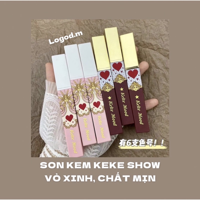 🎀SĂN SALE🎀(bản Semimoon)Son Kem KEKE MOOD Vỏ Xinh - Logod.m