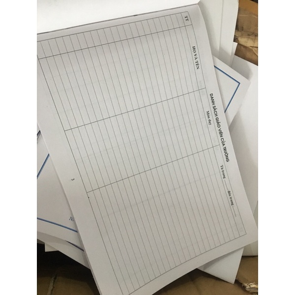 Sổ Mượn Thiết Bị Giáo Dục