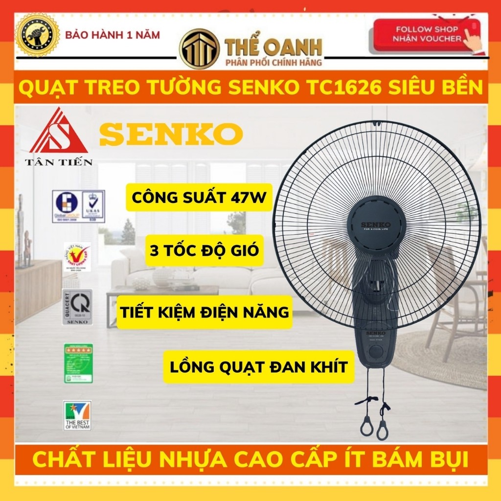 Quạt treo tường SENKO TC1626