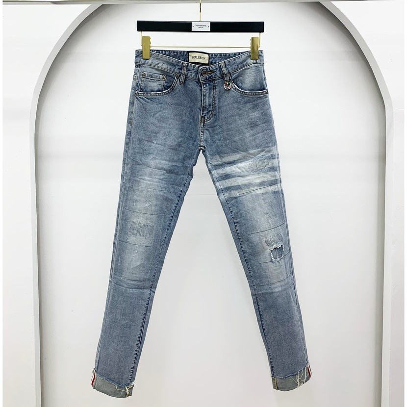 Quần jean rách vá gối siêu cấp Thombrowne MLN NV HV size 28-34