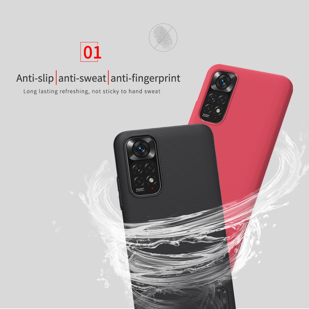 Ốp lưng Redmi Note 11 Pro Global Nillkin Frosted Shield PC Ốp lưng Cho Xiaomi Redmi Note 11 Pro 5G 11S 11E Global Version