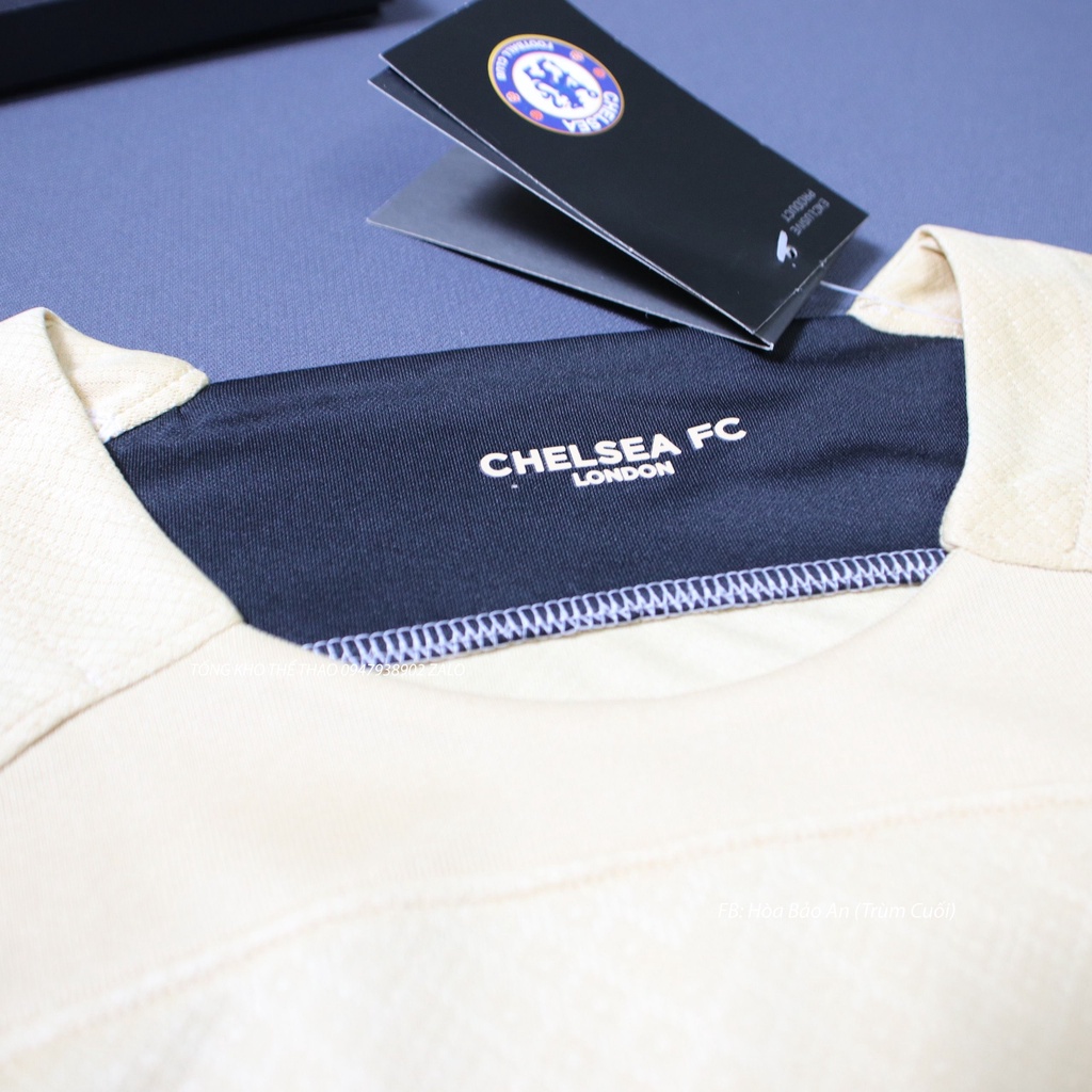 Áo Đấu CLB Chelsea Sân Khách Mẫu Thứ 3 màu Xám - Bộ Quần Áo Đá Banh Chelsea 2023 Chuẩn Áo Thi Đấu