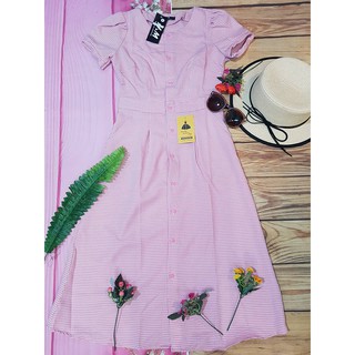 Đầm kẻ vintage HM