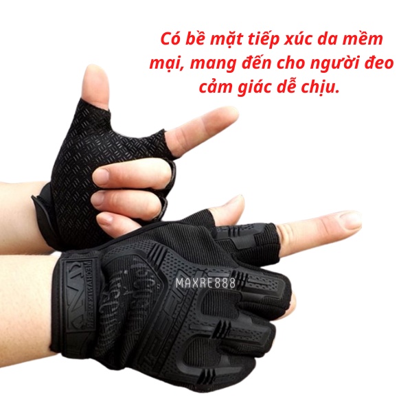 Găng tay tập gym, tập tạ, thể thao chuyên nghiệp Mechanix Mpact ( MP2 )