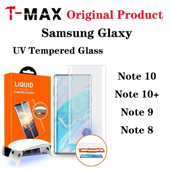 Kính Cường Lực Full Keo T-MAX UV cho Samsung Note 20 Ultra, Note 10 Plus, Note 8, Note 9, S10 Plus, S20 Plus, S20 Ultra