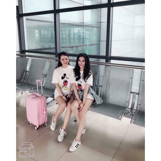 Áo phông nam nữ UT mickey xuất dư