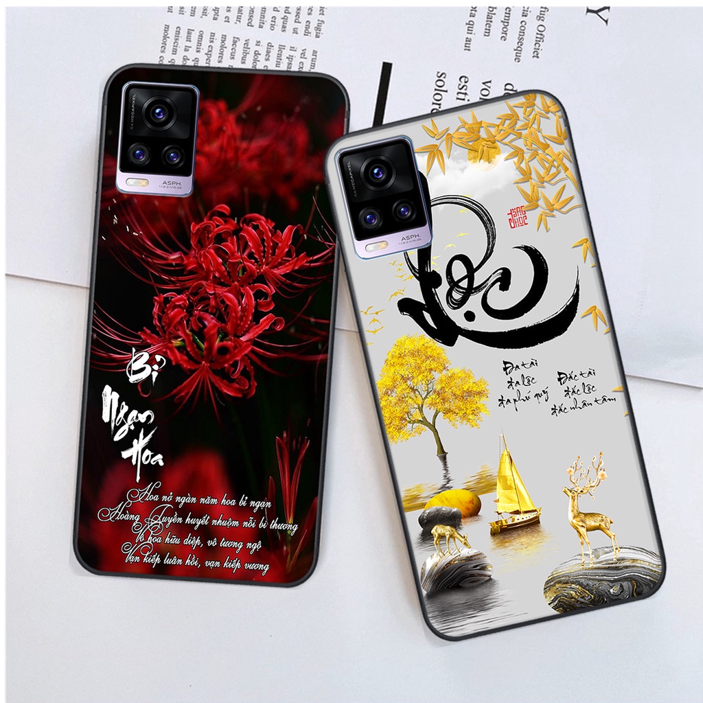 Ốp lưng Vivo V20 in hình chữ tài chữ lộc, Cha Mẹ, bình an SIÊU ĐẸP