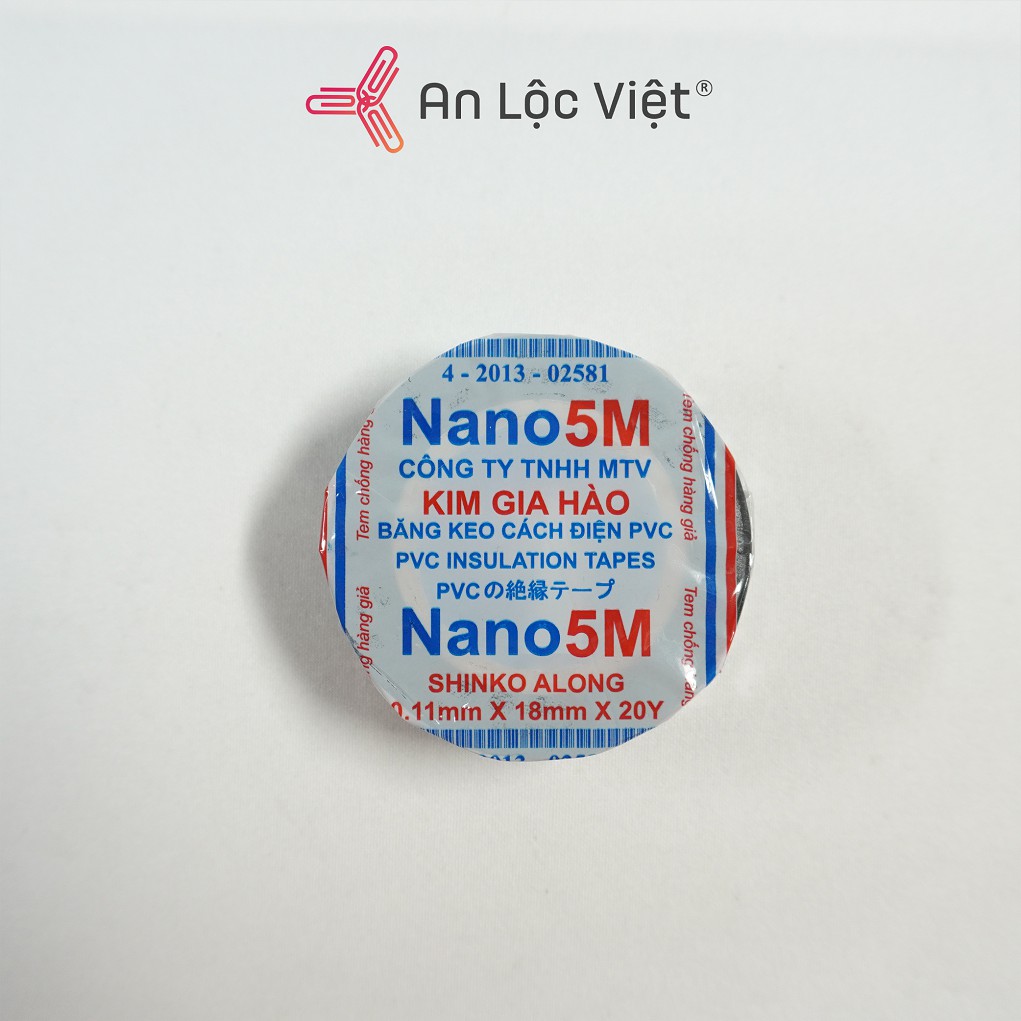 Băng keo điện Nano dày 20yds Chất liệu PVC