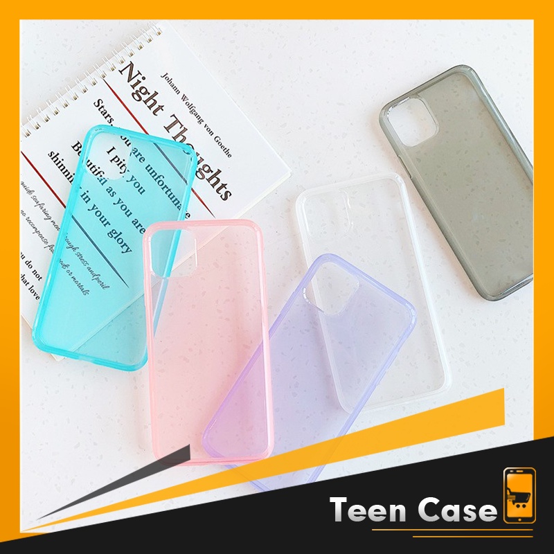 Ốp lưng Iphone vali FREESHIP 50K Màu Pastel Trong Suốt Cao Cấp ( 3 màu pha - ĐEN TRONG HỒNG ) - ỐP IPHONE