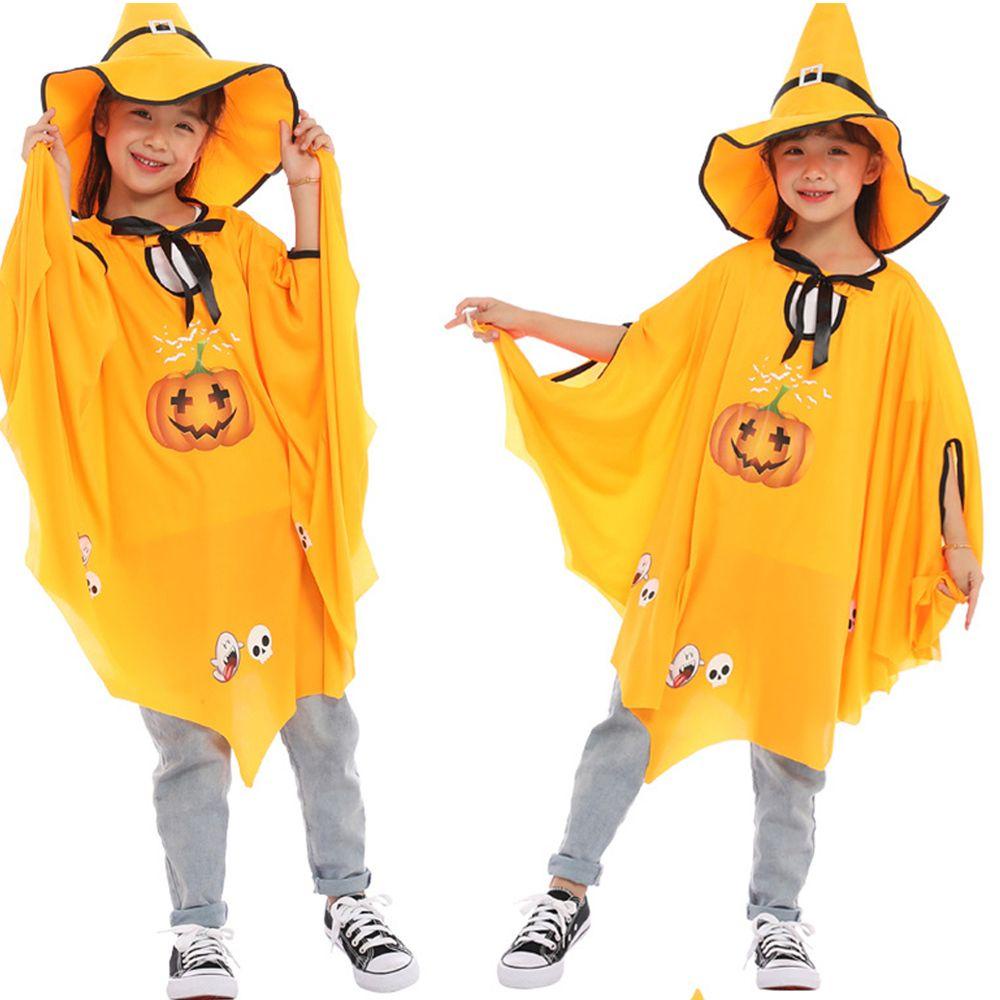 Trang Phục Hóa Trang Halloween Gồm Áo Choàng Và Nón Phù Thủy Sáng Tạo Cho Bé