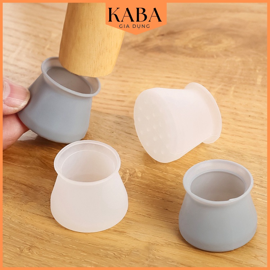 Miếng Bọc Chân Bàn Chân Ghế Silicon Hình Vuông KABA
