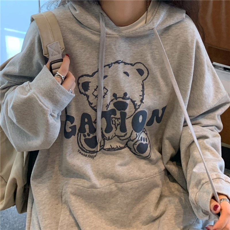 Áo hoodie Quảng Châu dày dặn form rộng, unisex, over size