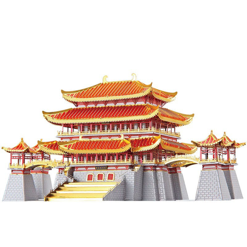 Mô hình kim loại lắp ráp 3D piececool Vườn Lạc Thiên