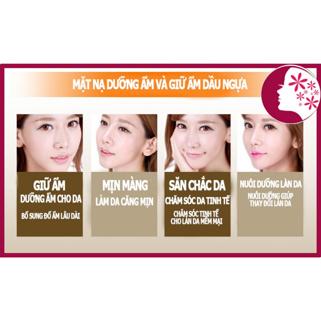 Mặt NẠ Dưỡng Da, TRẮNG DA Dầu Ngựa Bioaqua 1 Miếng 40g