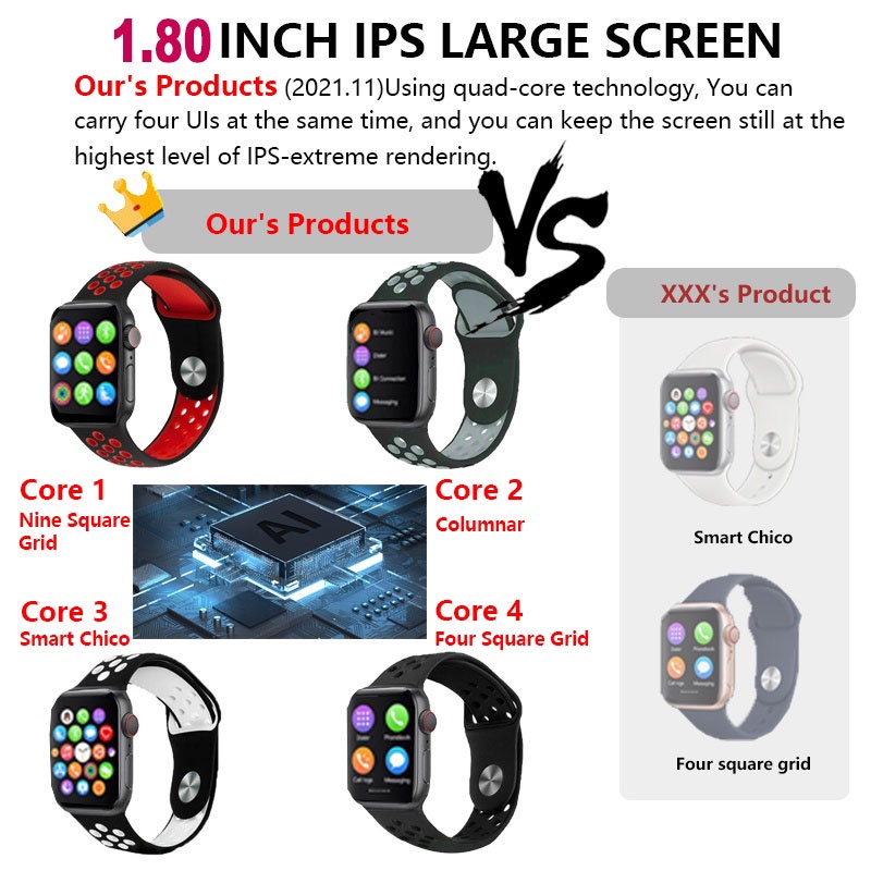 Đồng Hồ Thông Minh I7 PRO MAX Series 7 Kết Nối Bluetooth Chống Nước IP67 Theo Dõi Nhịp Tim