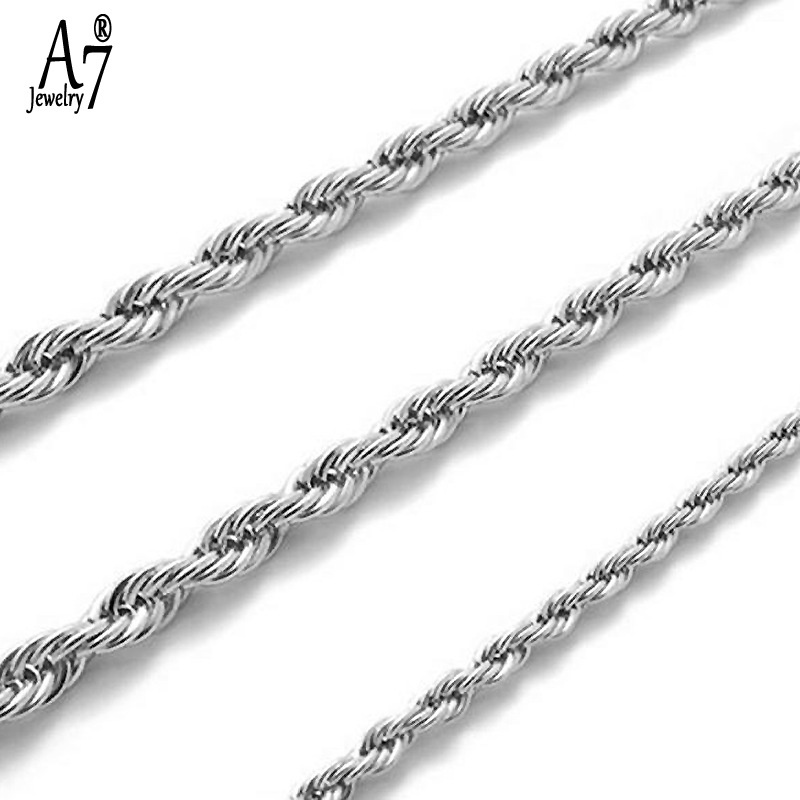 Vòng cổ Mạ Bạc A7 S925 4mm Phong Cách Hàn Quốc Thời Trang