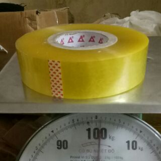 Băng dính 1kg màu vàng trong