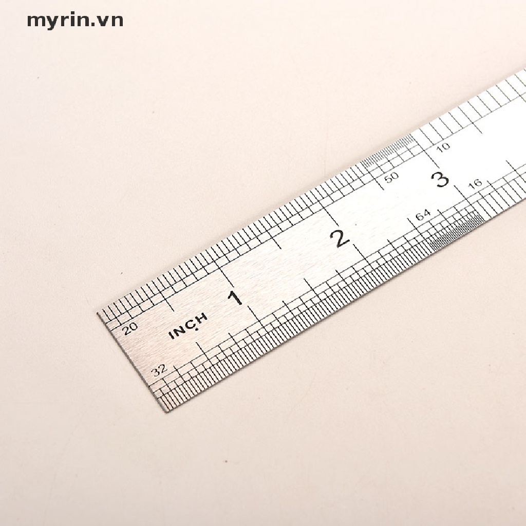 Thước Đo Hai Mặt Bằng Thép Không Gỉ 30cm 3CC