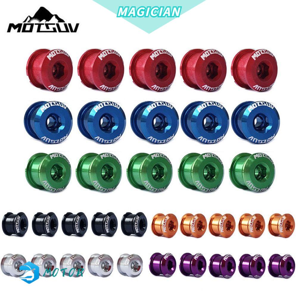 Bộ 5 cái ốc vít hợp kim 14 màu 7075 4.9mm/6.4mm gắn đĩa xích xe đạp leo núi