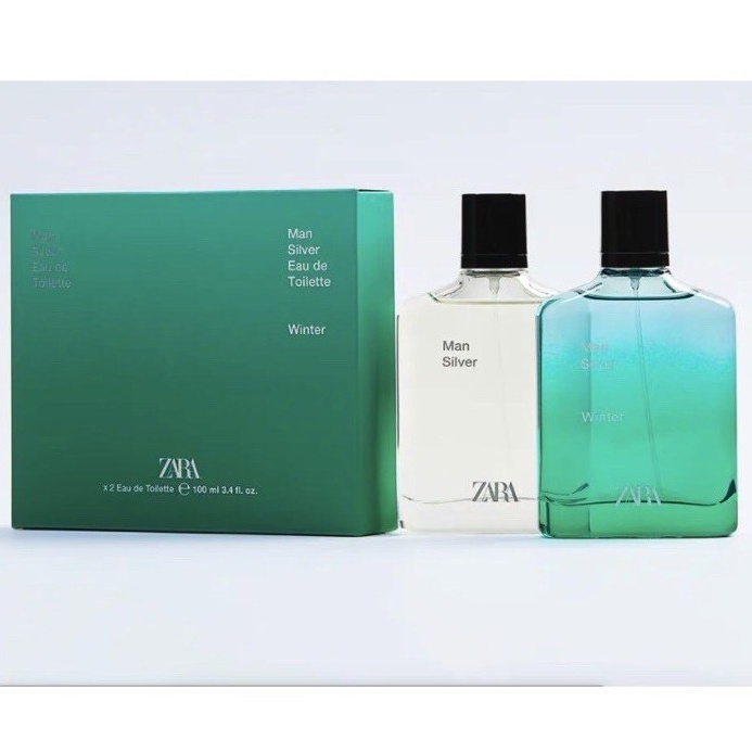 Set nước hoa nam Zara silver và silver winter 100ml