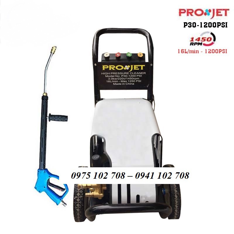 MÁY XỊT RỬA XE CAO ÁP PROJET 3KW P30-1200PSI