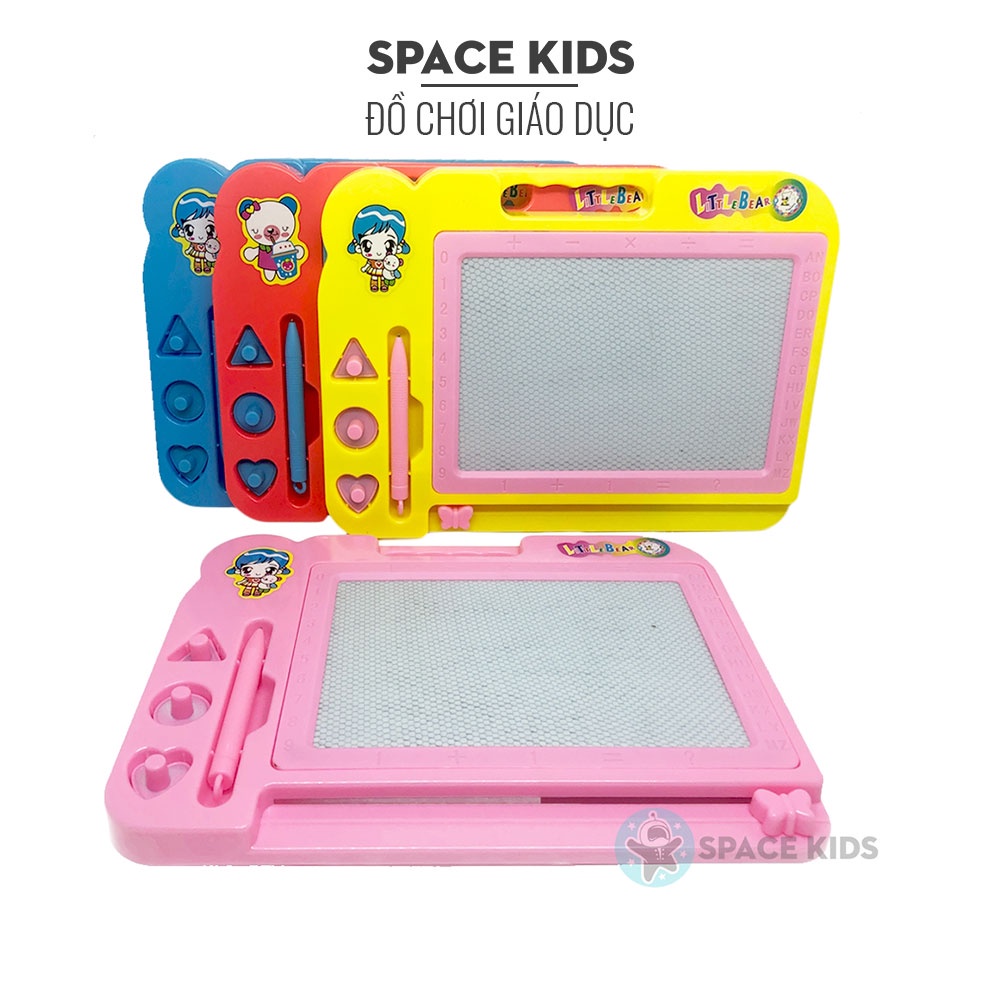Đồ chơi Bảng viết từ tính tự xóa, bảng vẽ thông minh Space Kids cho bé tập viết và vẽ