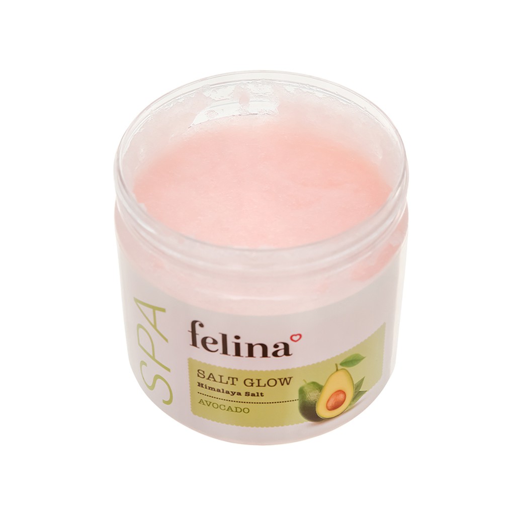 Tẩy tế bào chết Felina 500g - Muối hồng Himalaya Bơ