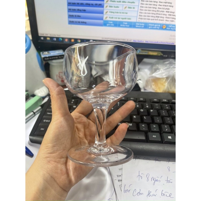 Ly Kem, Ly Rượu Vang Nhựa Songlong Trắng Trong Chính Hãng K Mùi