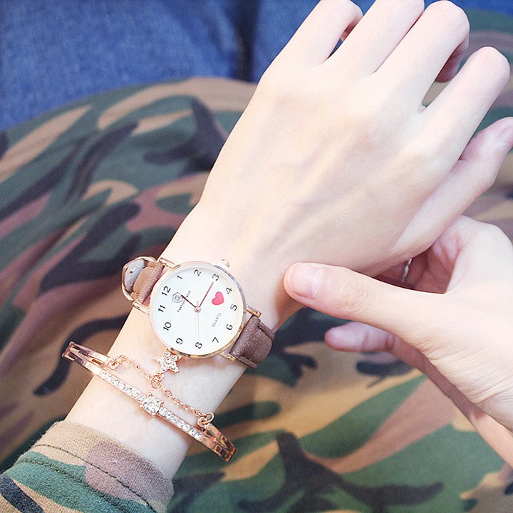 Đồng hồ unisex Candycat15 dây vải mặt tròn đáng yêu | BigBuy360 - bigbuy360.vn